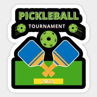 Pickleball TOURNAMENT      merchandise  shirt, mug, pin, stickers, for your tournament Sticker